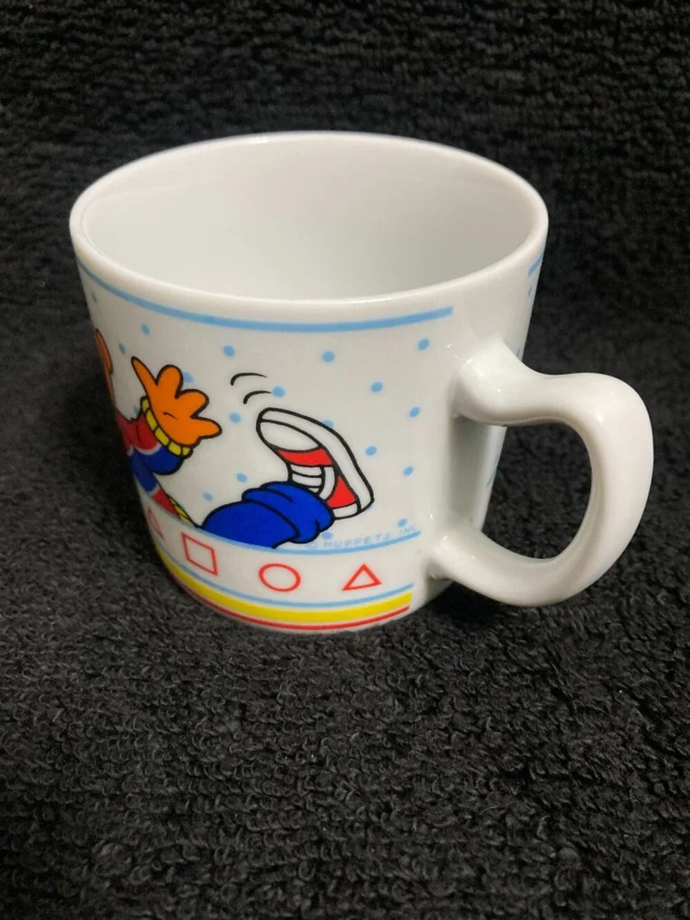 Vintage Sesame Street Bert and Ernie White Porcelain Mug